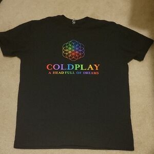 FREE W ANY PURCHASE! Coldplay Black Graphic T-Shirt A HEAD FULL OF DREAMS